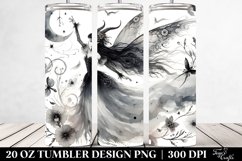 Washed Watercolor Gothic Fairy | 20 oz Tumbler Product Image 2