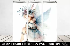 Washed Watercolor Boho Fairy | 20 oz Tumbler Product Image 2
