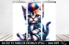 Cute Baby Cat with Cool Haircut 20 Oz Tumbler Product Image 2