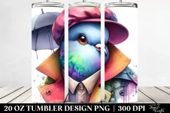 Watercolor Baby Dove Posed 20 Oz Tumbler Product Image 2
