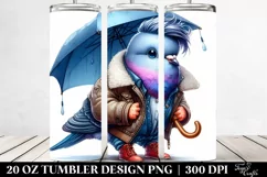 Watercolor Baby Dove Posed 20 Oz Tumbler Product Image 2
