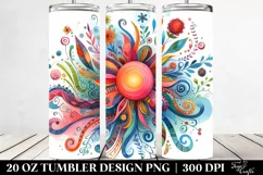 Whimsical Watercolor Sun Tumbler Product Image 2