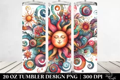 Whimsical Watercolor Sun Tumbler Product Image 2