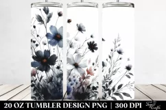 Dark Body Wild Flowers | 20 oz Tumbler Product Image 2