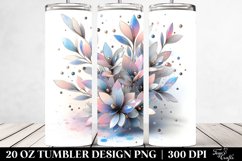 Abstract Pastel Lobelia with Splash 20 Oz Tumbler Product Image 2