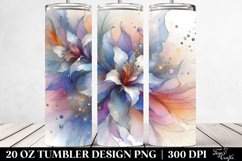 Abstract Pastel Lobelia with Splash 20 Oz Tumbler Product Image 2