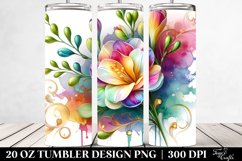 Freesia White Splash | 20 Oz Tumbler Product Image 2