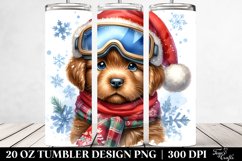 Baby Chesapeake Bay Retriever in Winter, Sublimation Clipart Product Image 2