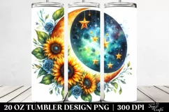 Vibrant Moon and Stars | 20 oz Tumbler Product Image 2