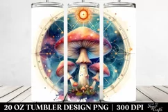 Magical Celestial Mushroom Clipart 20 Oz Tumbler Product Image 2