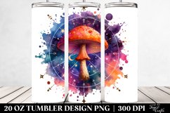 Magical Celestial Mushroom Clipart, High-Res 20 Oz Tumbler Product Image 2
