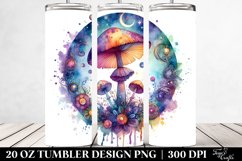 Magical Celestial Mushroom Clipart, High-Res 20 Oz Tumbler Product Image 2