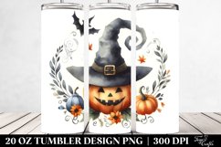 Washed Watercolor Halloween Hat | 20 oz Tumbler Product Image 2