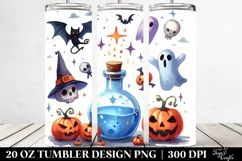 Watercolor Funny Halloween Magic Potion 20 Oz Tumbler Product Image 2