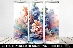 Abstract Glossy Hyacinth Clipart 20 Oz Tumbler Product Image 2