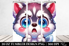 Crazy Baby Siberian Husky Tumbler | 20 Oz Product Image 2