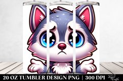 Crazy Baby Siberian Husky Tumbler | 20 Oz Product Image 2