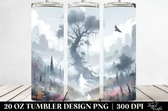 Simple Digital Painting GHOST | 20 Oz Tumbler Product Image 2