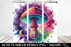 Vibrant Celestial Mushroom 20 Oz Tumbler Product Image 2
