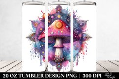 Vibrant Celestial Mushroom 20 Oz Tumbler Product Image 2