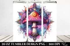 Vibrant Celestial Mushroom 20 Oz Tumbler Product Image 2