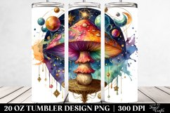 Vibrant Celestial Mushroom 20 Oz Tumbler Product Image 2