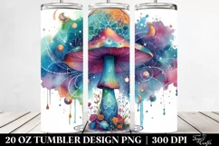 Vibrant Celestial Mushroom 20 Oz Tumbler Product Image 2
