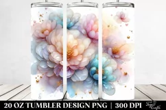 Glossy Peonies, High-Quality 20 Oz Tumbler Product Image 2