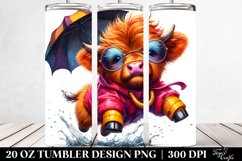 Jumping Baby Highlandcow | 20 oz Tumbler Product Image 2