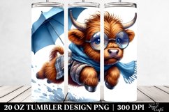 Jumping Baby Highlandcow | 20 oz Tumbler Product Image 2