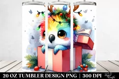 Cute Parrot with Reindeer Horns,Transparent PNG Product Image 2