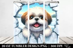 Cute Shih Tzu Smiling | 20 Oz Tumbler Product Image 2