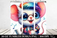 Cute Baby Mouse with Balloons, Sublimation Clipart Product Image 2