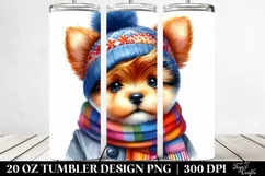 Happy Baby Dog Winter PNG Product Image 2