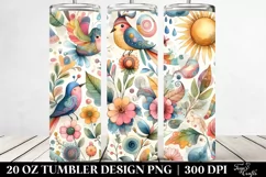 Colorful Whimsical Design | 20 oz Tumbler Product Image 2