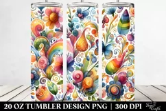 Colorful Whimsical Design | 20 oz Tumbler Product Image 2
