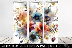 Colorful Abstract Wildflowers PNG Product Image 2