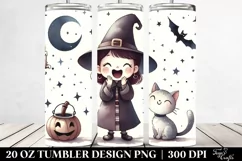 Excited Vintage Witch | 20 oz Tumbler Product Image 2