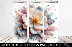 Glossy Anemone, Transparent 20 Oz Tumbler Product Image 2