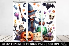 Funny Halloween Clipart with Pumpkin, Transparet PNG Product Image 2