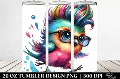 Jumping Baby Bird Tumbler Design Product Image 2