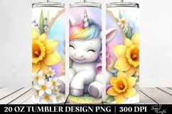 Daffodil Baby Unicorn | 20 oz Tumbler Product Image 2