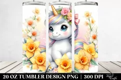 Daffodil Baby Unicorn | 20 oz Tumbler Product Image 2