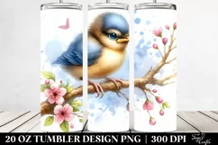Watercolor Baby Bird | 20 oz Tumbler Product Image 2