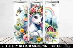 Countryside Baby Unicorn Tumbler Design Product Image 2