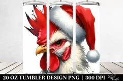 Punk Cute Watercolor Chicken 20 Oz Tumbler Product Image 2