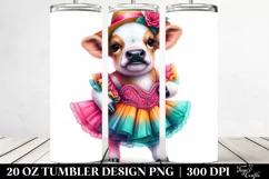 Dancer Baby Cow Tumbler Design Product Image 2