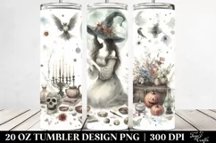 Vintage Witch,Unique Design | 20 oz Tumbler Product Image 2
