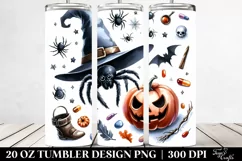 Funny Spider Clipart, High-Res 20 Oz Tumbler Product Image 2