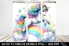 Rainbow Baby Unicorn Tumbler Design Product Image 2